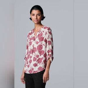 Simply Vera Vera Wang floral blouse